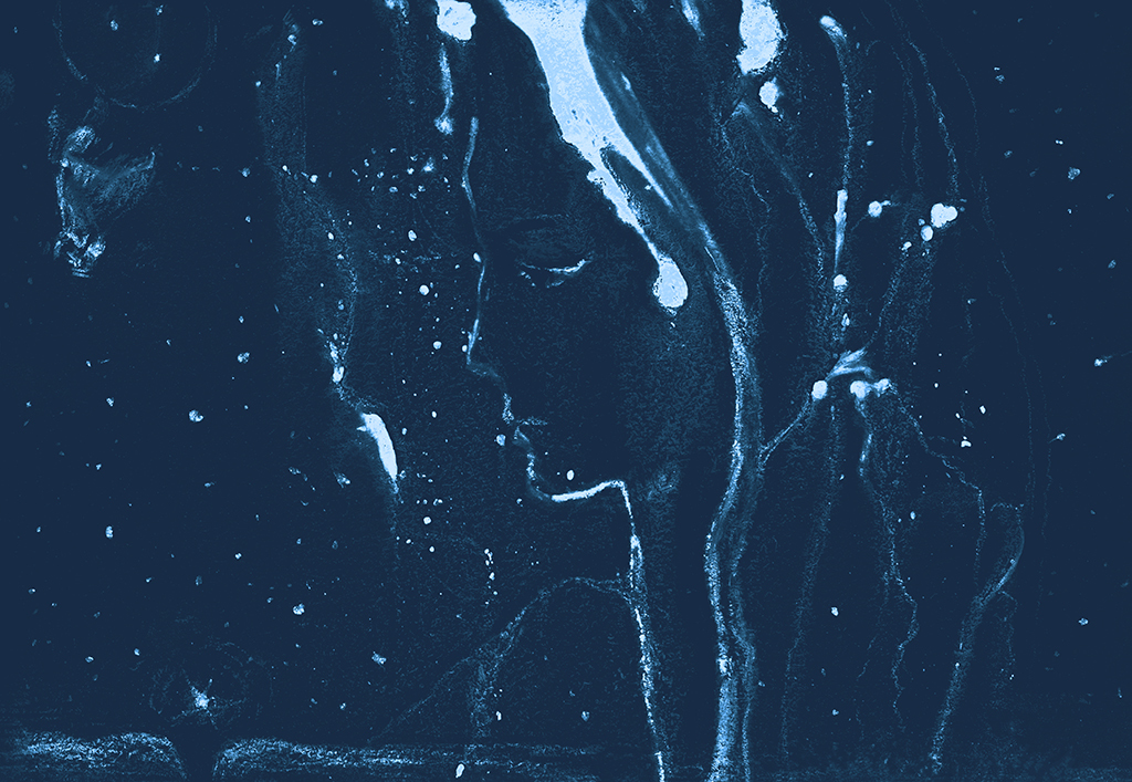 Image of Print "...and then it started snowing. Print  D" from original Painting/Drawing by Natali Antonovich