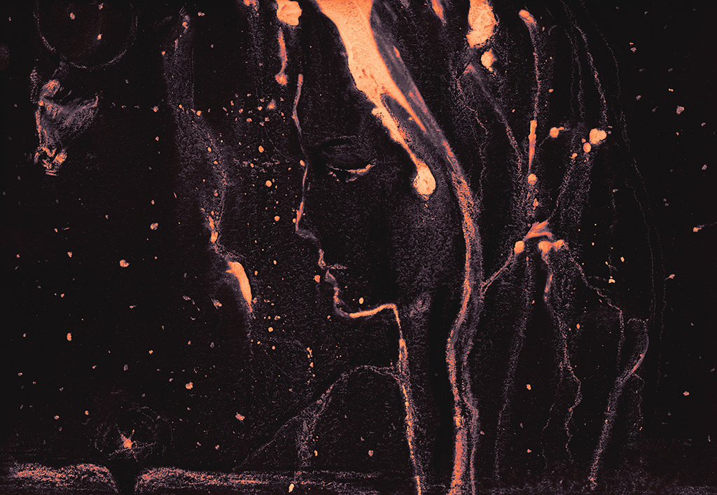 Выява адбітка „...а потым пайшоў снег. Прынт E“ з арыгінальнай карціны/малюнка Наталі Антановіч