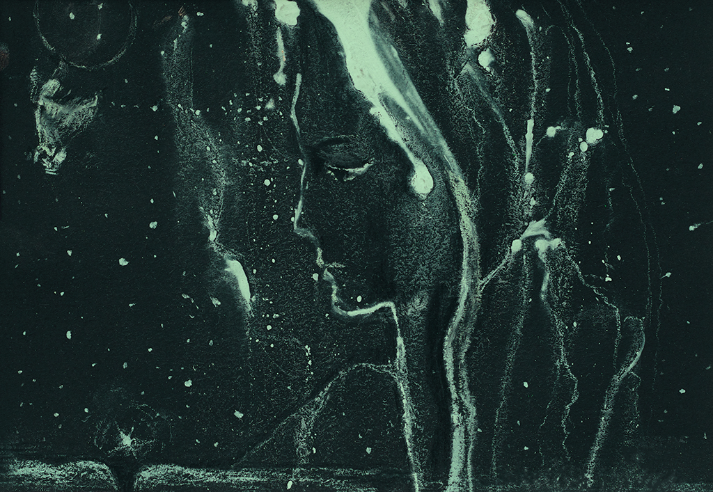 Image of Print "...and then it started snowing. Print  HR" from original Painting/Drawing by Natali Antonovich