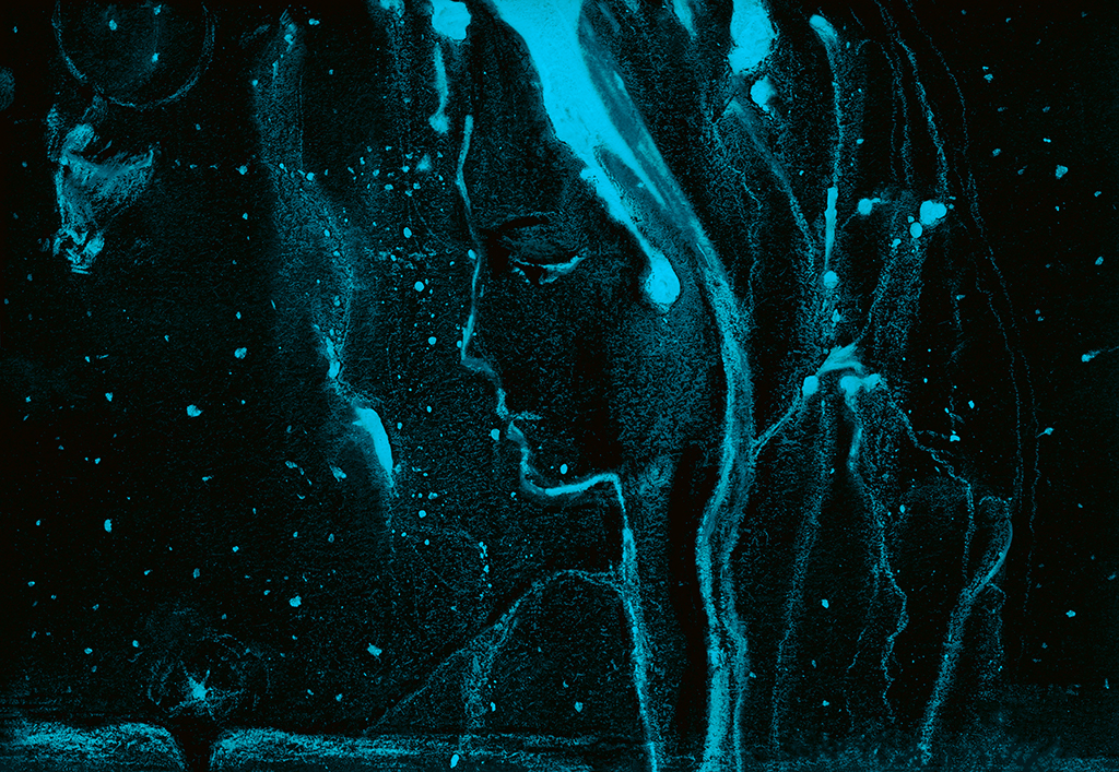 Afbeelding van print "...en toen begon het te sneeuwen. Afdruk RT" van origineel schilderij/tekening door Natali Antonovich