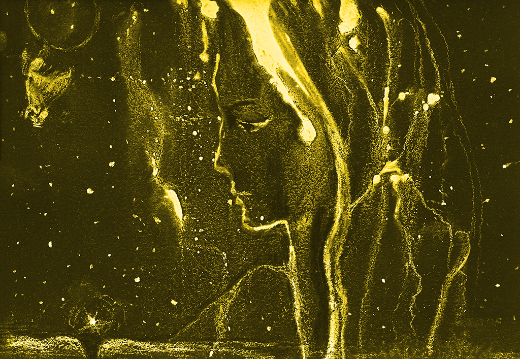 Image of Print "...and then it started snowing. Print  T" from original Painting/Drawing by Natali Antonovich