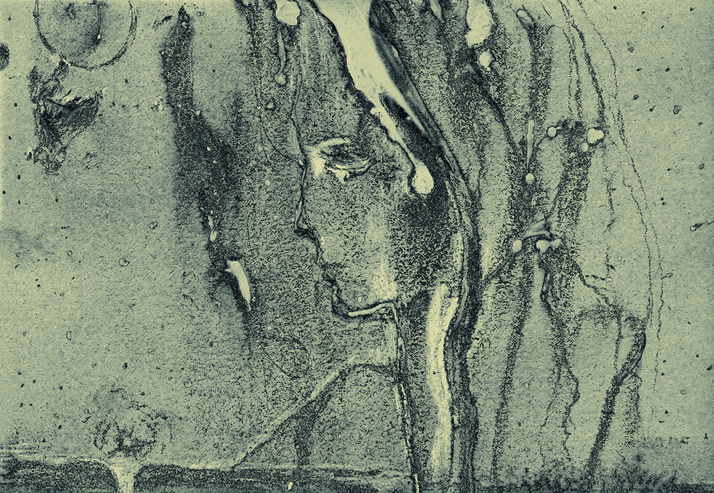 Afbeelding van print "...en toen begon het te sneeuwen. Afdruk W" van origineel schilderij/tekening door Natali Antonovich