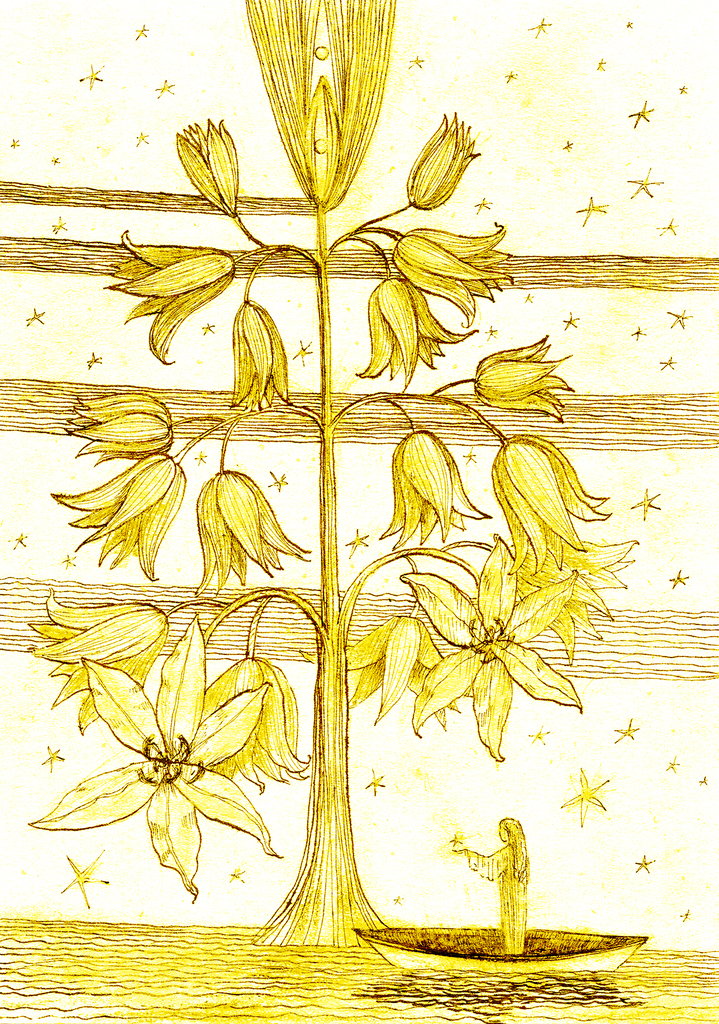 Afbeelding van print "Sterrenboom.  Afdruk NP" van origineel schilderij/tekening door Natali Antonovich