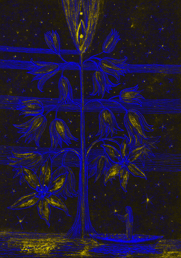 Bild der Drucks „Sternenbaum. Drucken ND“ vom Original gemälde/Zeichnung von Natali Antonovich