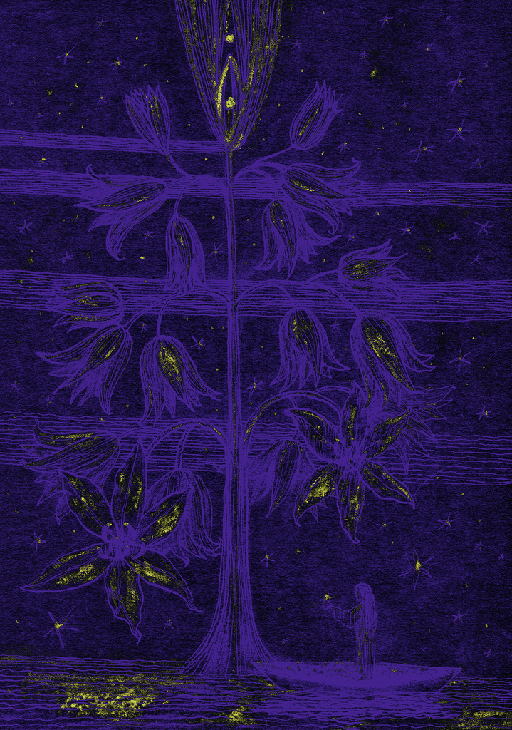 Bild der Drucks „Sternenbaum. Drucken NY“ vom Original gemälde/Zeichnung von Natali Antonovich