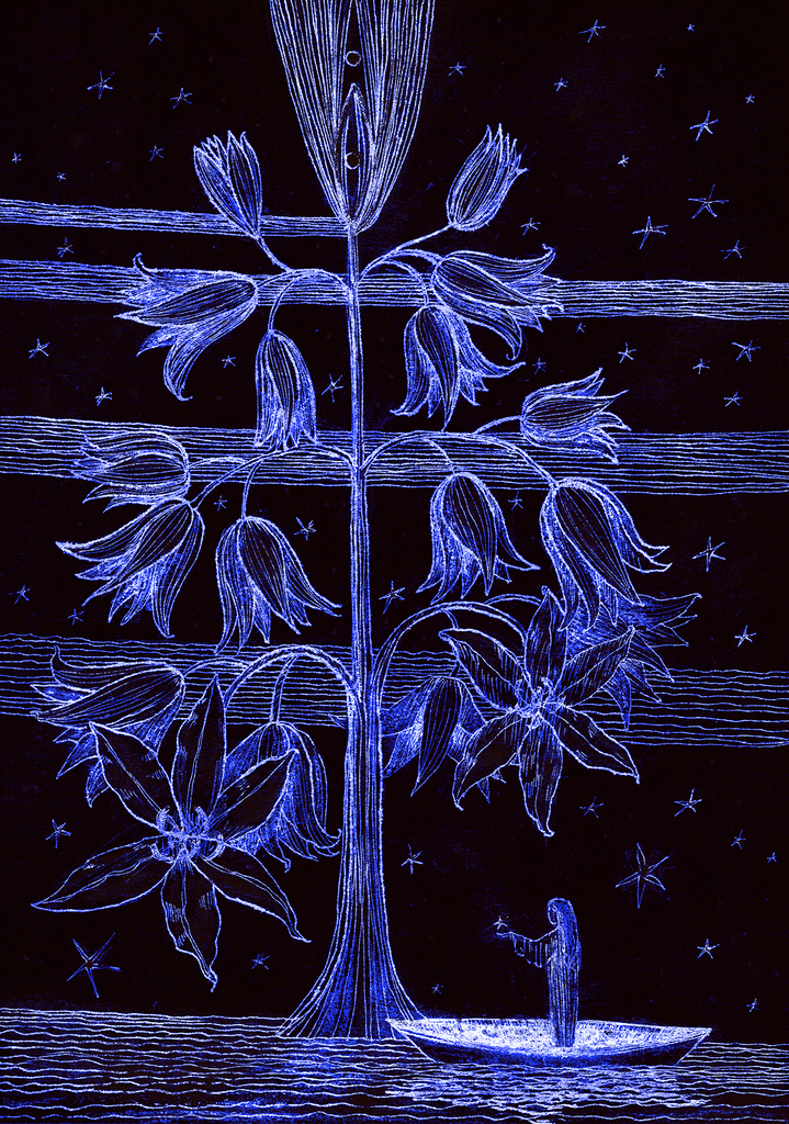 Afbeelding van print "Sterrenboom.  Afdruk ML" van origineel schilderij/tekening door Natali Antonovich