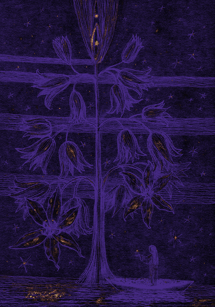 Выява адбітка „Зорнае Дрэва. Прынт MQ“ з арыгінальнай карціны/малюнка Наталі Антановіч