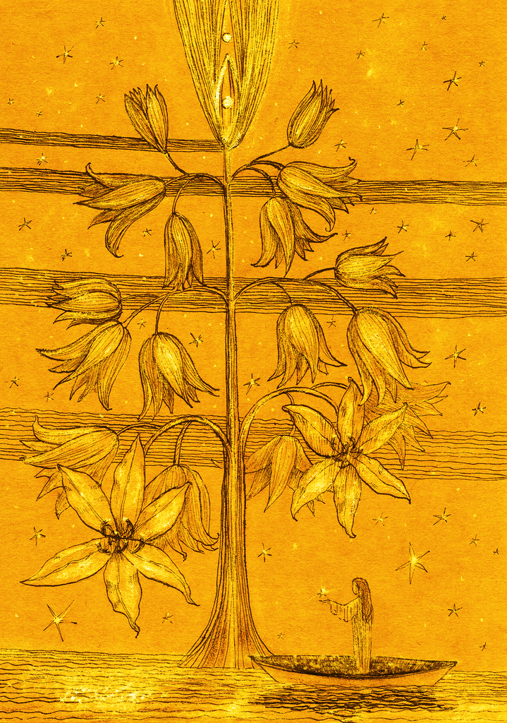 Image de l'impression „Arbre étoilé. Imprimé MH“ à partir de la peinture/dessin original de Natali Antonovich