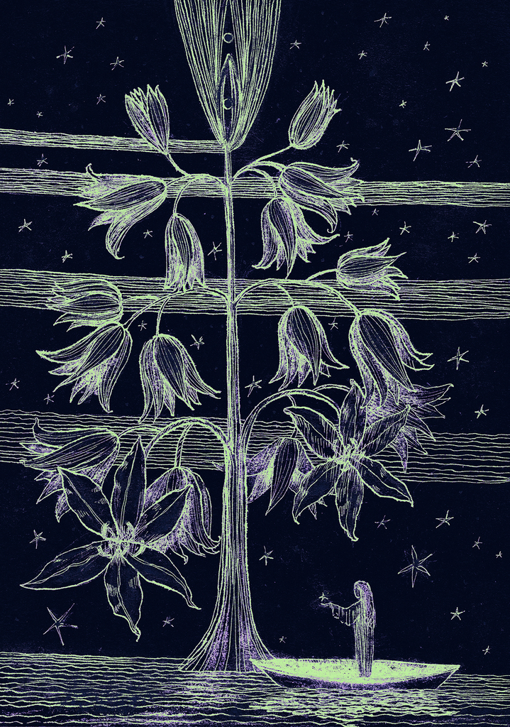 Изображение принта „Звёздное Дерево. Принт RQ“ с оригинальной картины/рисунка Натальи Антонович
