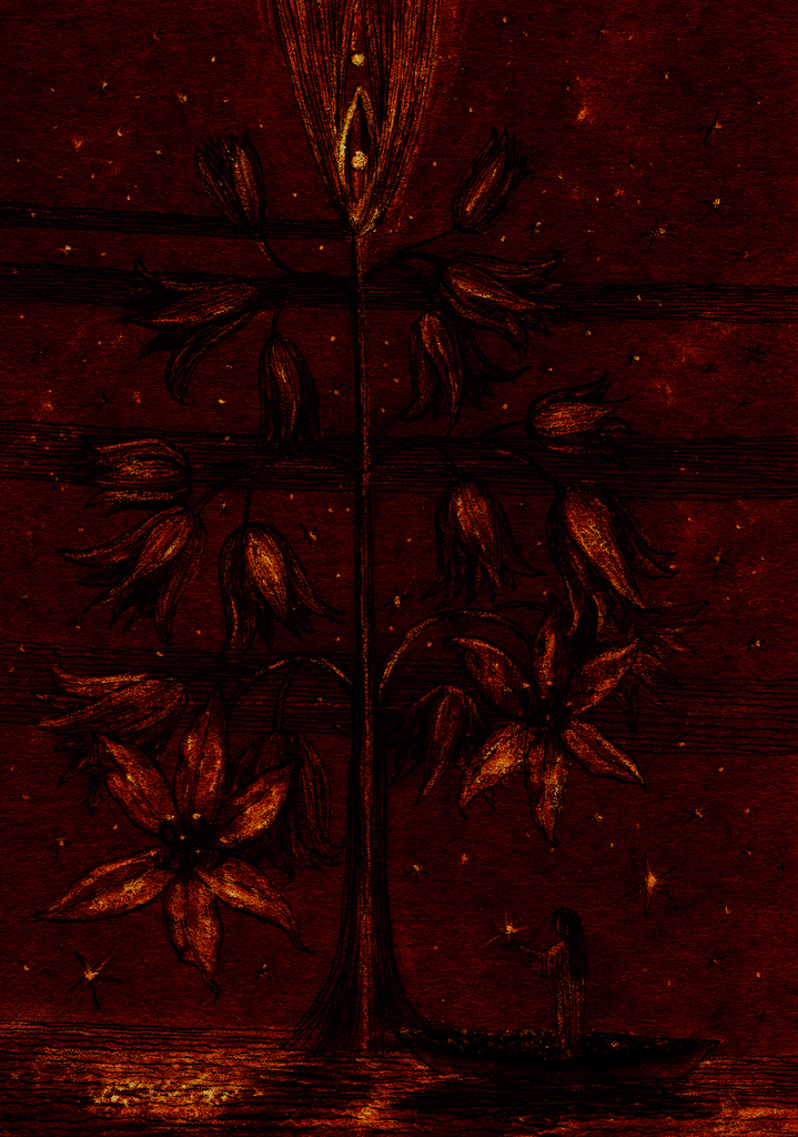 Afbeelding van print "Sterrenboom.  Afdruk RW" van origineel schilderij/tekening door Natali Antonovich