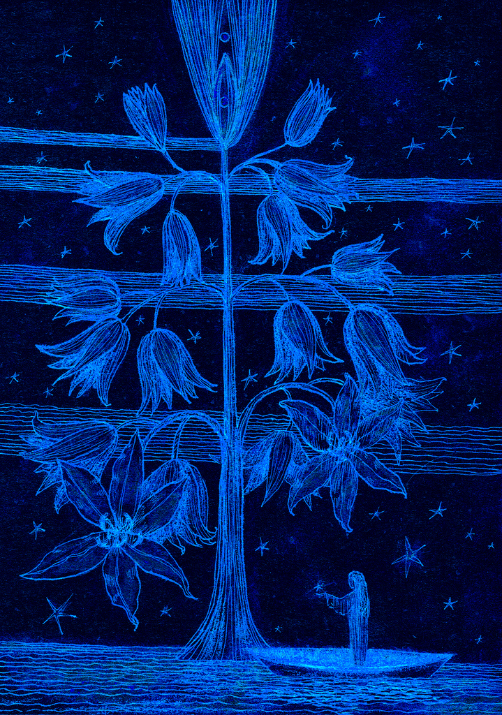 Bild der Drucks „Sternenbaum. Drucken RT“ vom Original gemälde/Zeichnung von Natali Antonovich