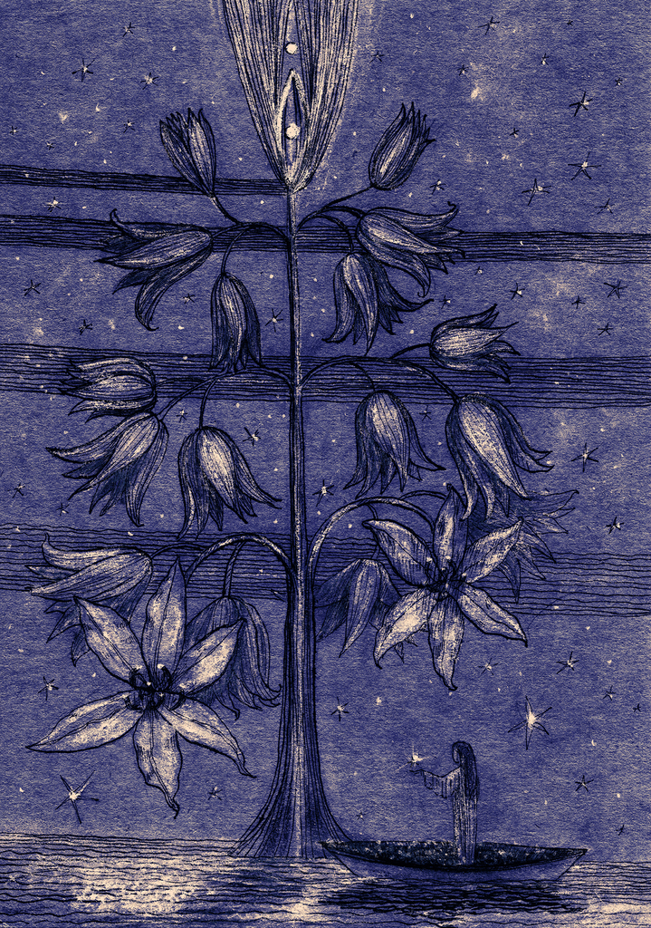 Изображение принта „Звёздное Дерево. Принт PQ“ с оригинальной картины/рисунка Натальи Антонович