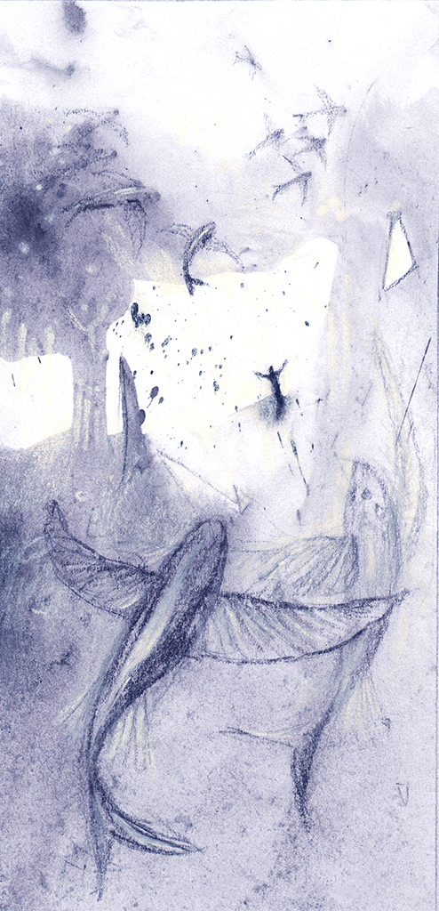 Bild der Drucks „Dorthin fließt das Licht. Drucken K“ vom Original gemälde/Zeichnung von Natali Antonovich