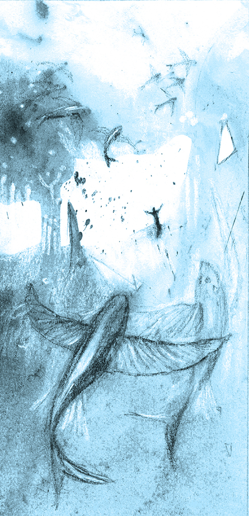 Bild der Drucks „Dorthin fließt das Licht. Drucken R“ vom Original gemälde/Zeichnung von Natali Antonovich