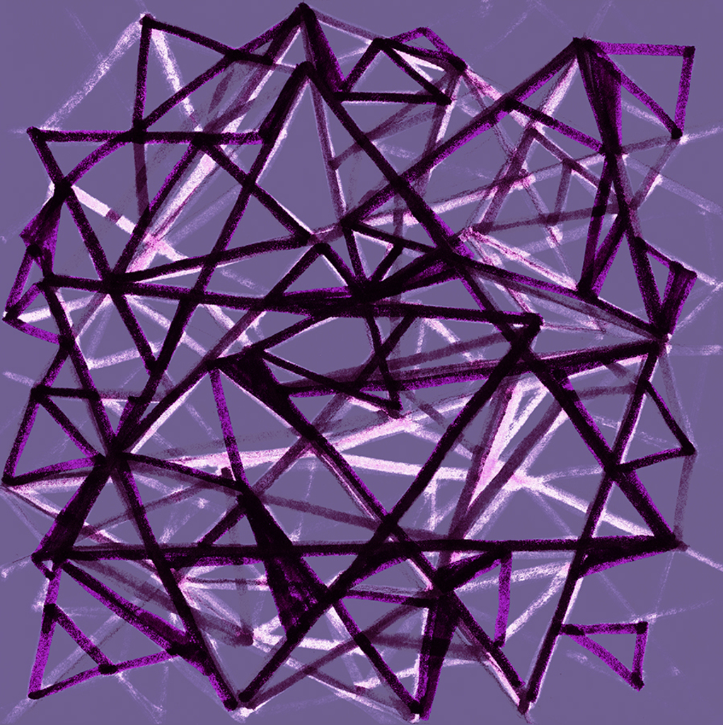 Afbeelding van print "Intrigeren. Afdruk M" van origineel schilderij/tekening door Natali Antonovich