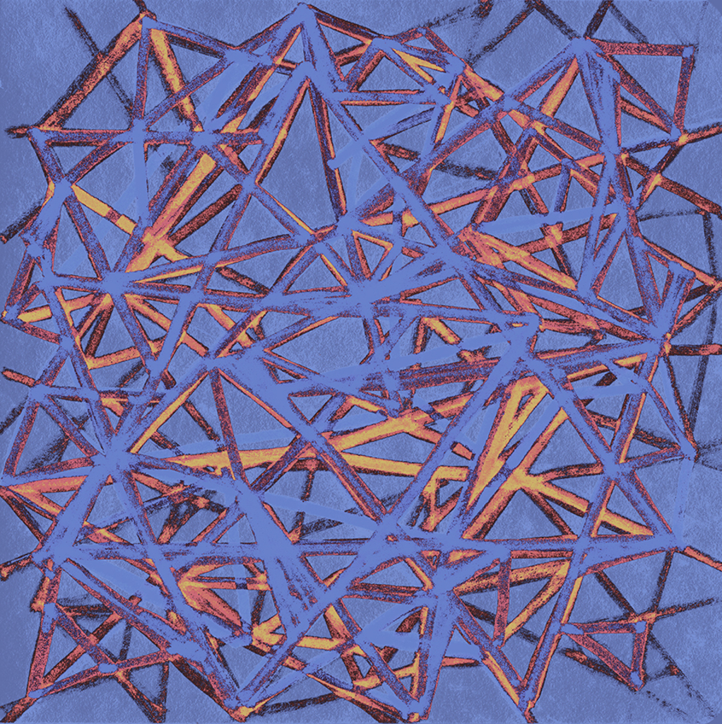 Afbeelding van print "Intrigeren. Afdruk W" van origineel schilderij/tekening door Natali Antonovich