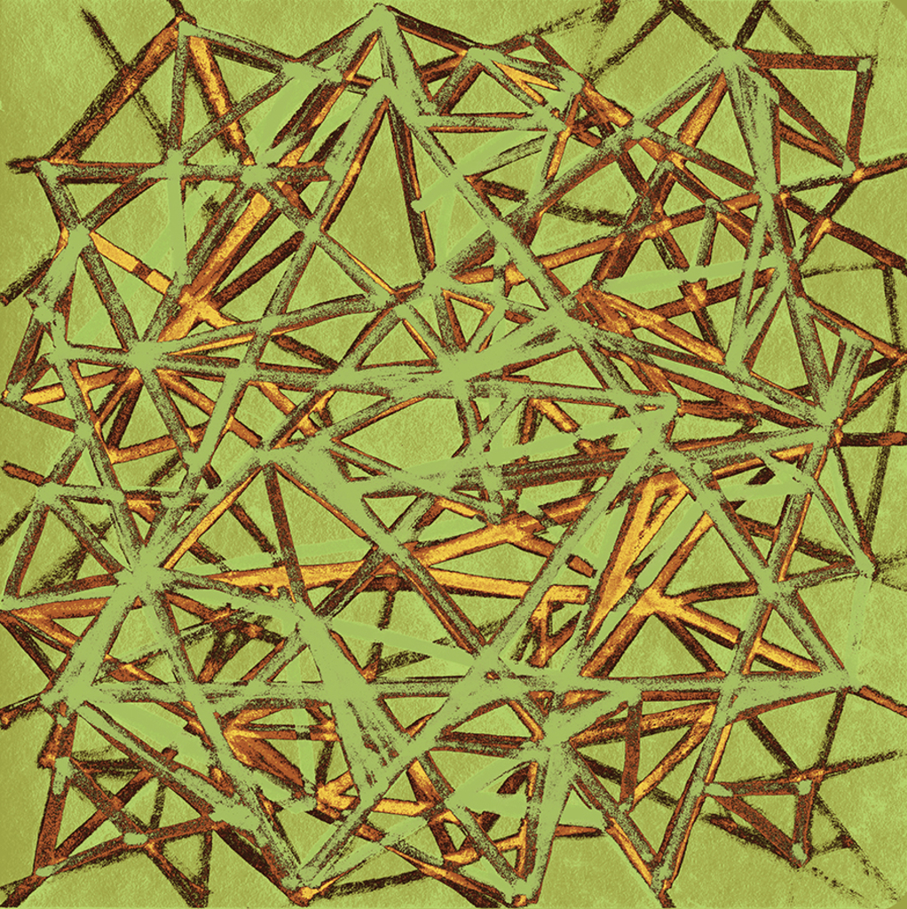 Afbeelding van print "Intrigeren. Afdruk T" van origineel schilderij/tekening door Natali Antonovich