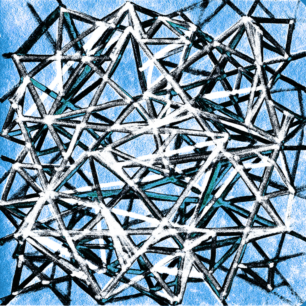 Afbeelding van print "Intrigeren. Afdruk A" van origineel schilderij/tekening door Natali Antonovich