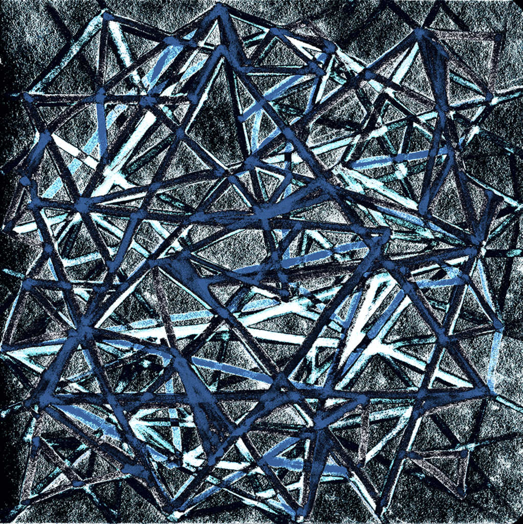 Afbeelding van print "Intrigeren. Afdruk F" van origineel schilderij/tekening door Natali Antonovich