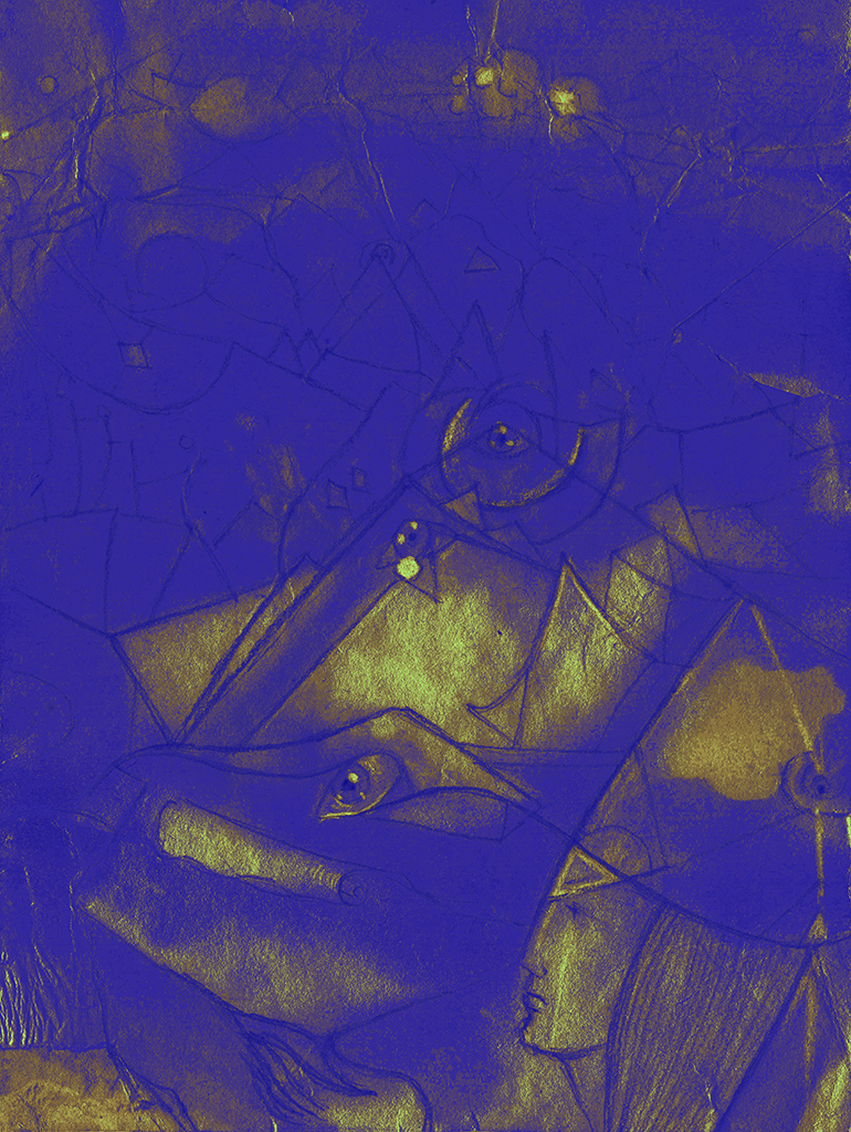 Afbeelding van print "De eerlijke manier...Afdruk P" van origineel schilderij/tekening door Natali Antonovich