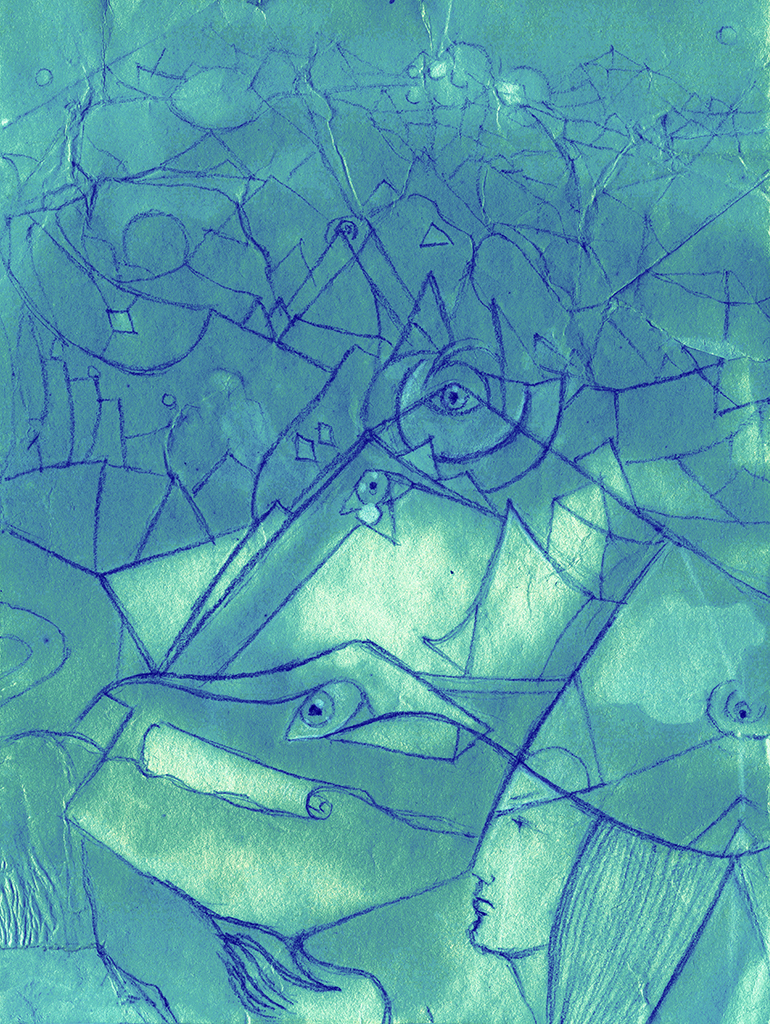 Afbeelding van print "De eerlijke manier...Afdruk G" van origineel schilderij/tekening door Natali Antonovich