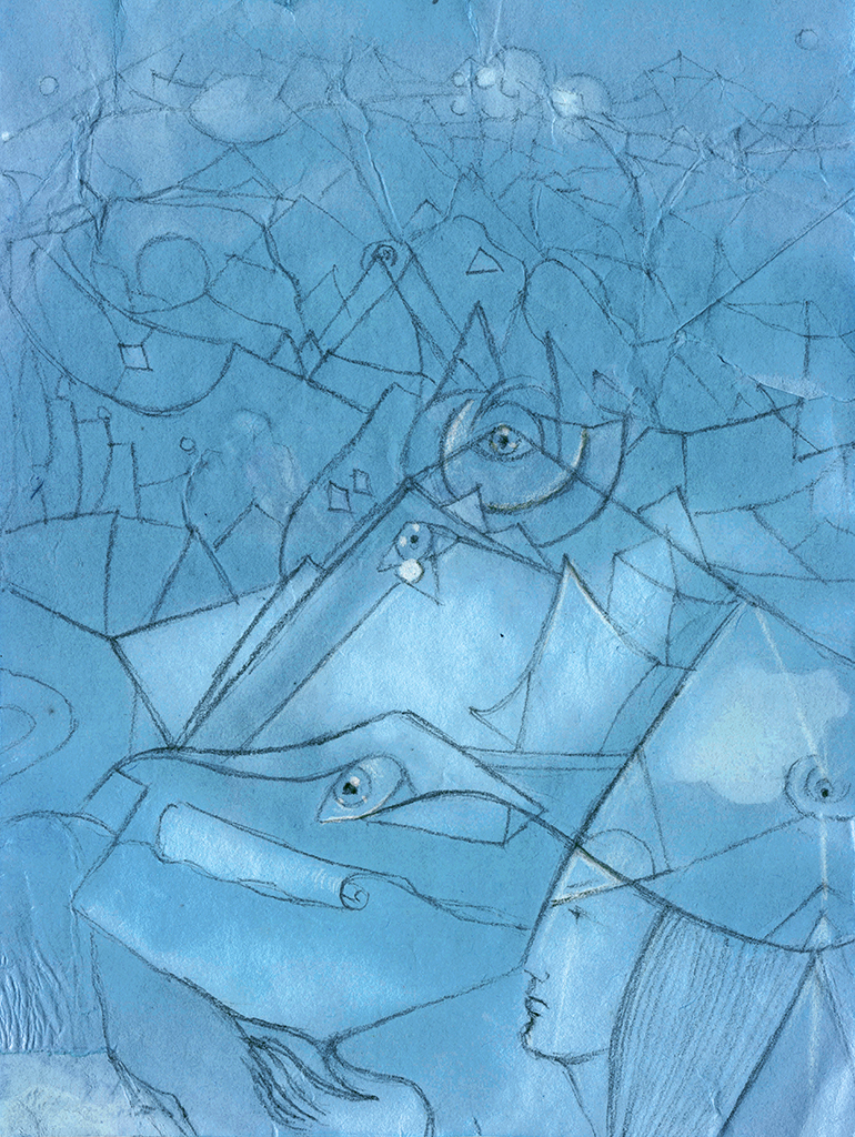 Afbeelding van print "De eerlijke manier...Afdruk L" van origineel schilderij/tekening door Natali Antonovich