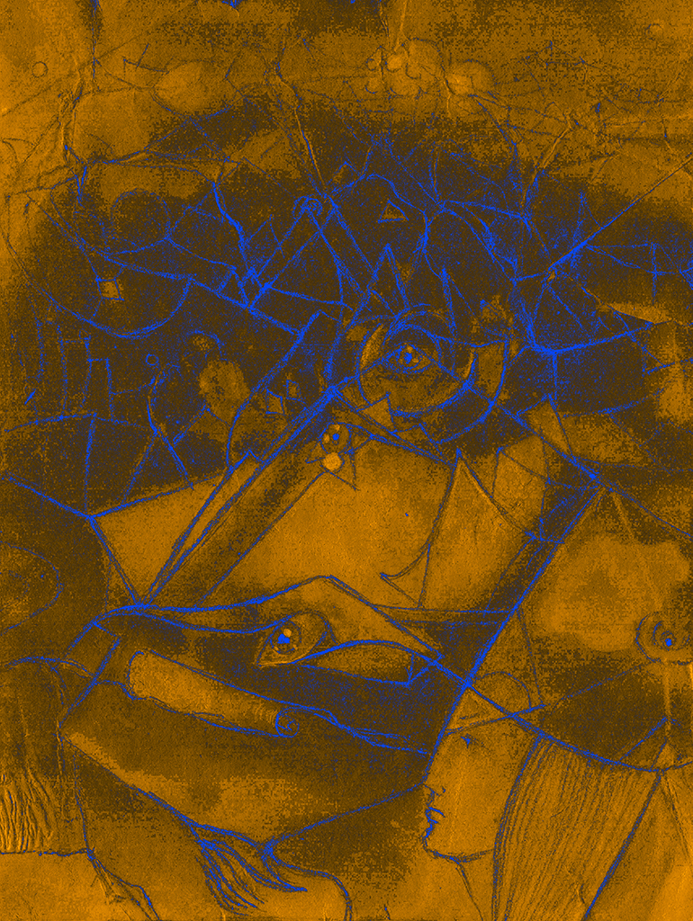 Afbeelding van print "De eerlijke manier...Afdruk M" van origineel schilderij/tekening door Natali Antonovich