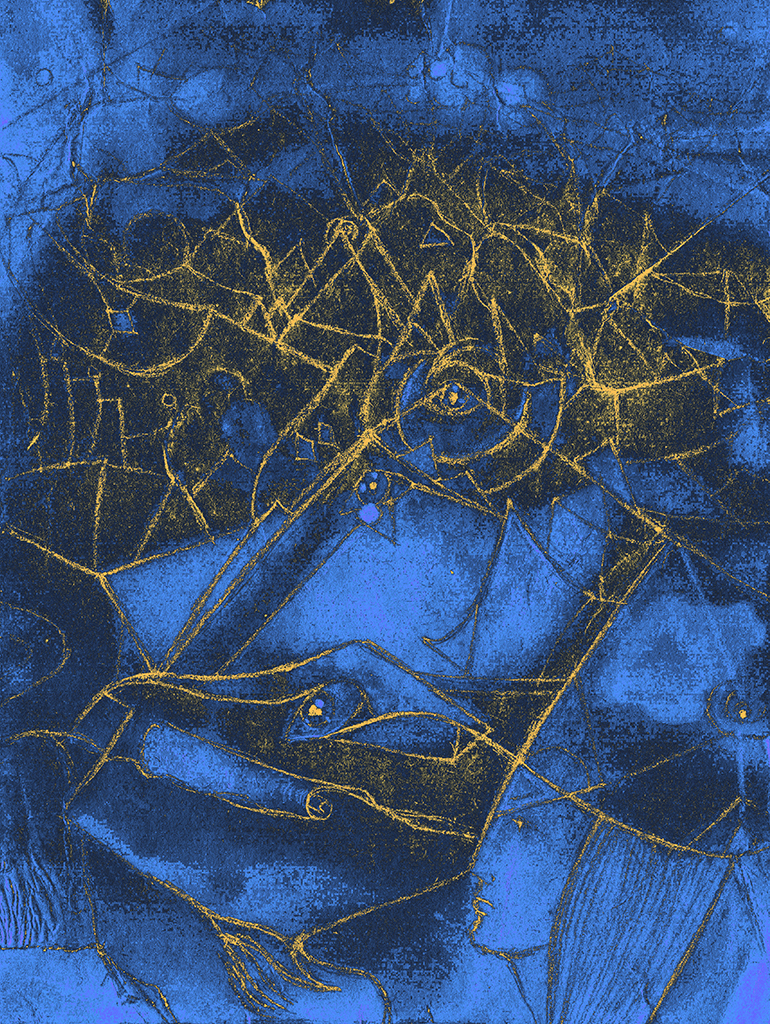 Afbeelding van print "De eerlijke manier...Afdruk AB" van origineel schilderij/tekening door Natali Antonovich