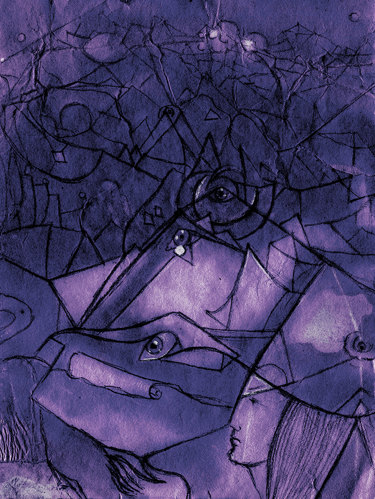 Afbeelding van print "De eerlijke manier...Afdruk AK" van origineel schilderij/tekening door Natali Antonovich