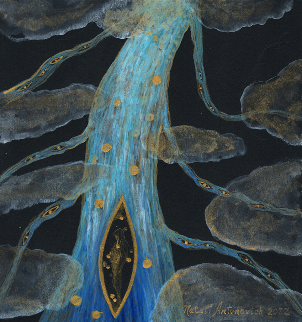 Карціна Наталі Антановіч "Дрэва - Рака." | Галерэя мастака.