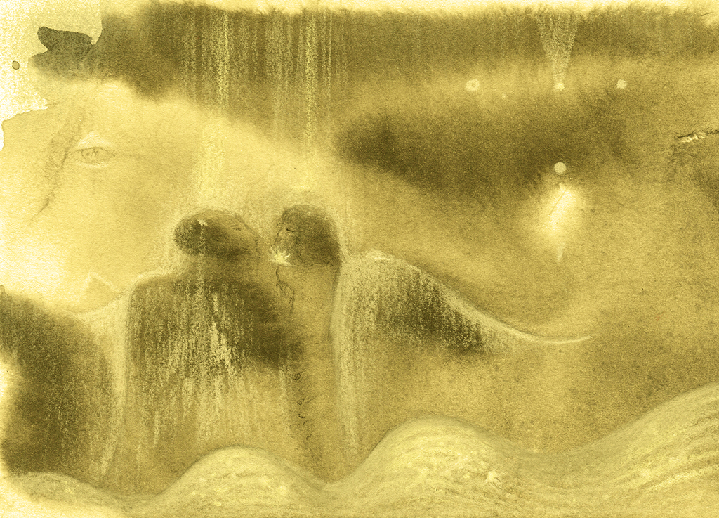 Image of Print "Eternal Love. Print  AQ" from original Painting/Drawing by Natali Antonovich