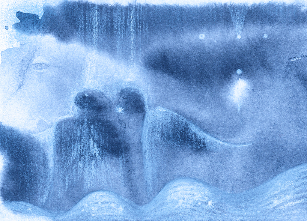 Image of Print "Eternal Love. Print  BN" from original Painting/Drawing by Natali Antonovich