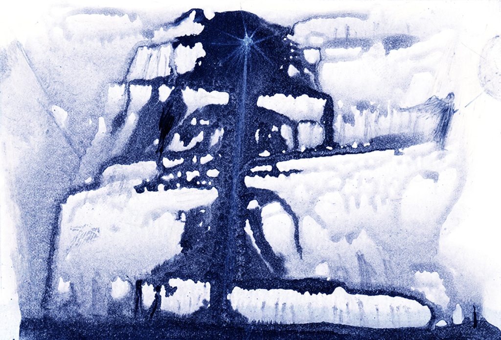 Image of Print "Long road.. Print  A" from original Painting/Drawing by Natali Antonovich