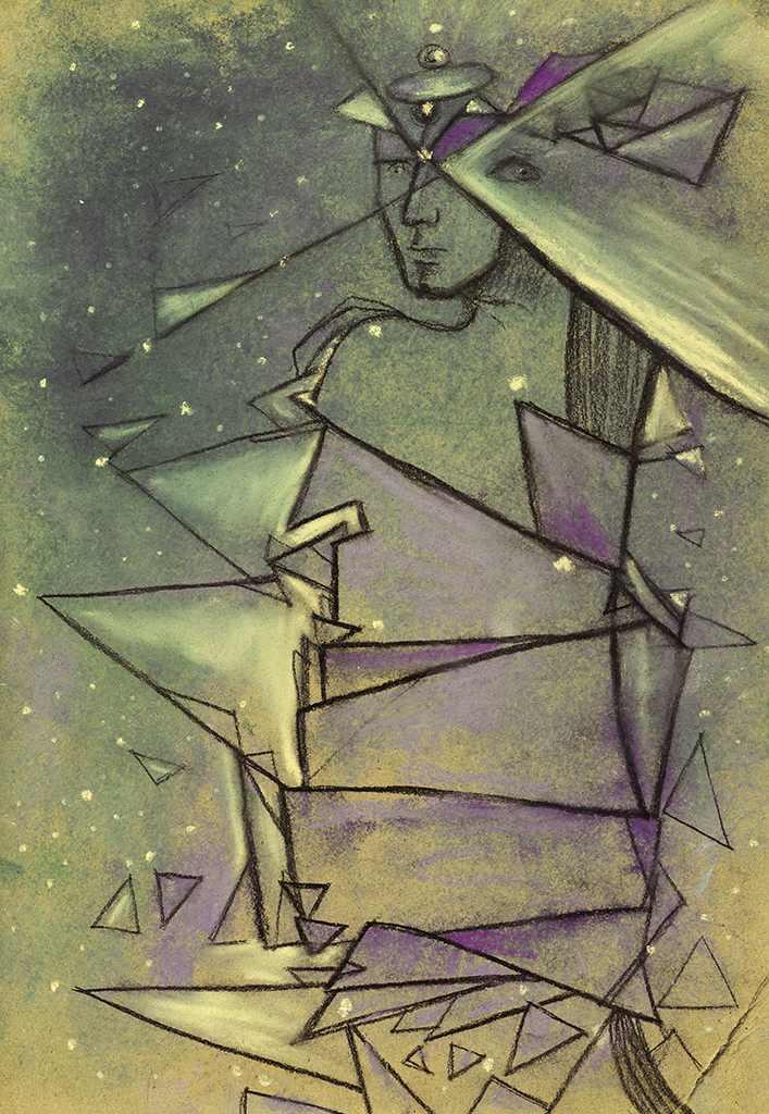 Image de l'impression „Le miracle se répétera. Imprimé H“ à partir de la peinture/dessin original de Natali Antonovich