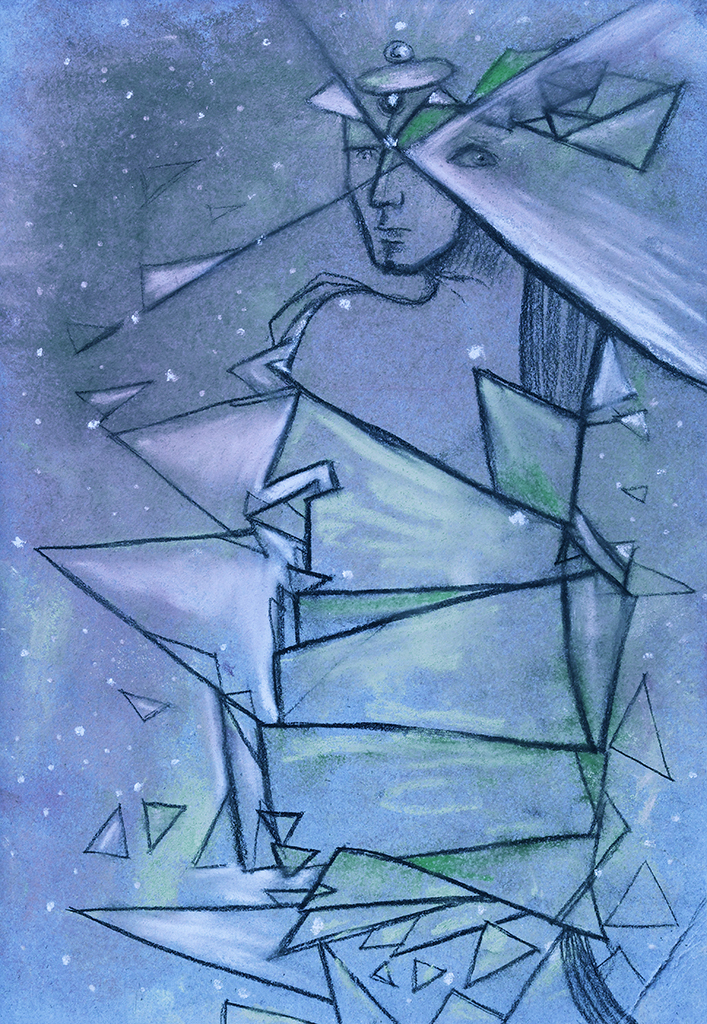 Выява адбітка „Цуд паўторыцца. Прынт Q“ з арыгінальнай карціны/малюнка Наталі Антановіч