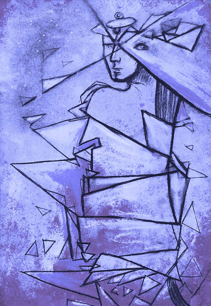 Afbeelding van print "Het wonder zal zich herhalen. Afdruk B" van origineel schilderij/tekening door Natali Antonovich