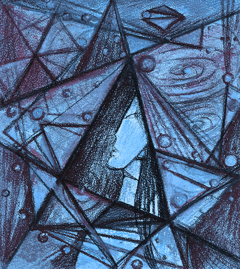 Image of Print "To be again.  Print N" from original Painting/Drawing by Natali Antonovich