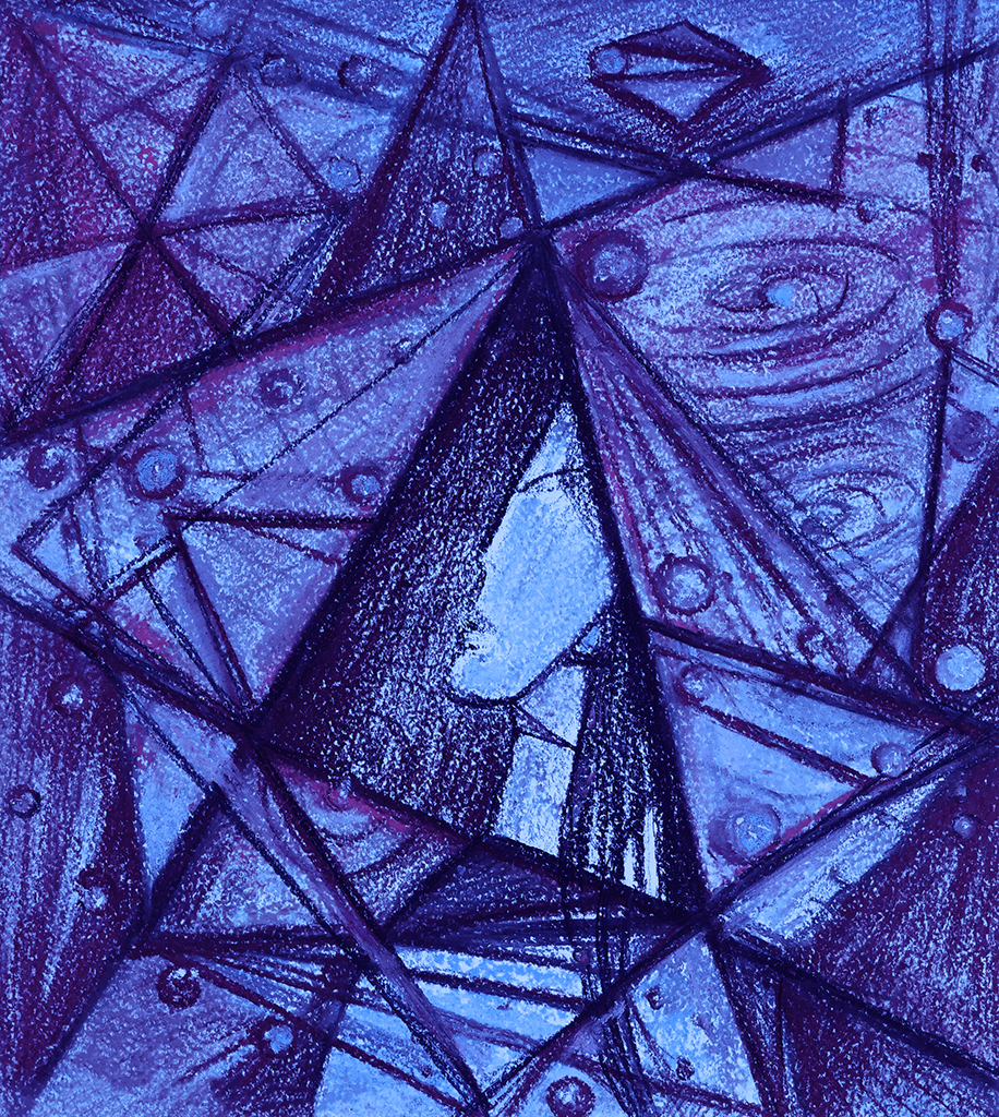 Image of Print "To be again.  Print R" from original Painting/Drawing by Natali Antonovich