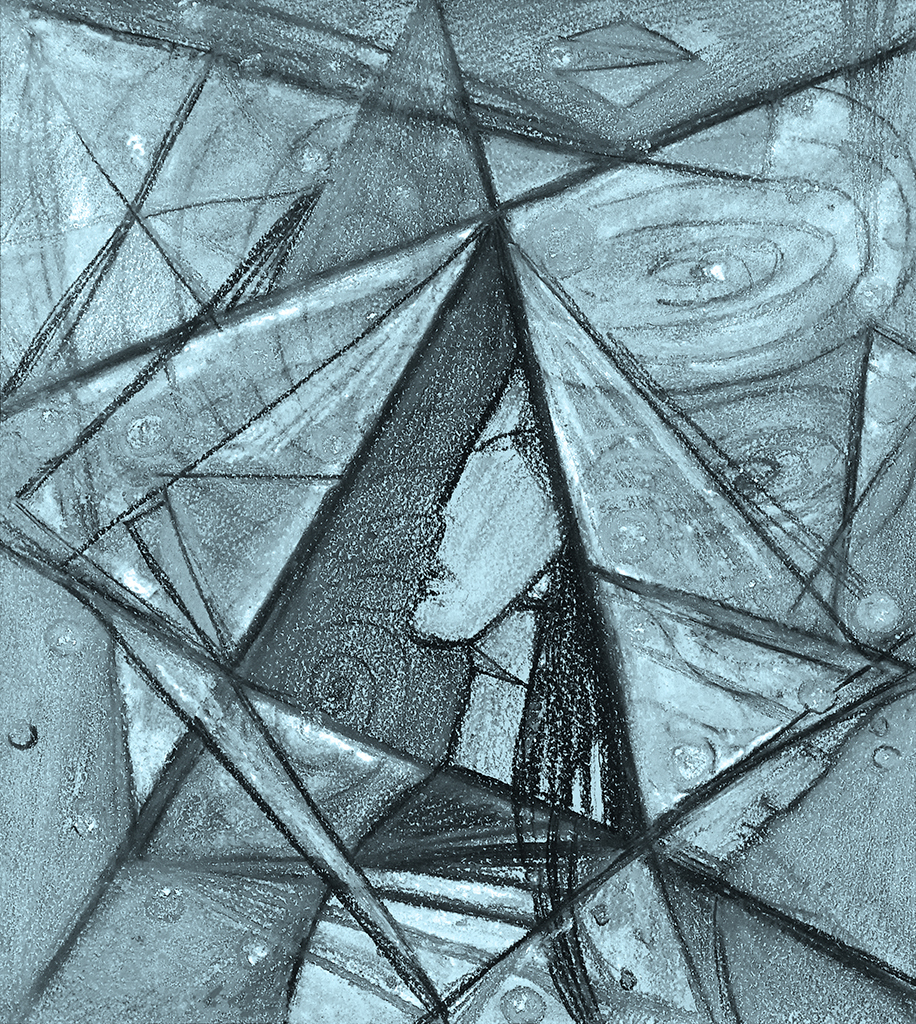 Image of Print "To be again.  Print A" from original Painting/Drawing by Natali Antonovich