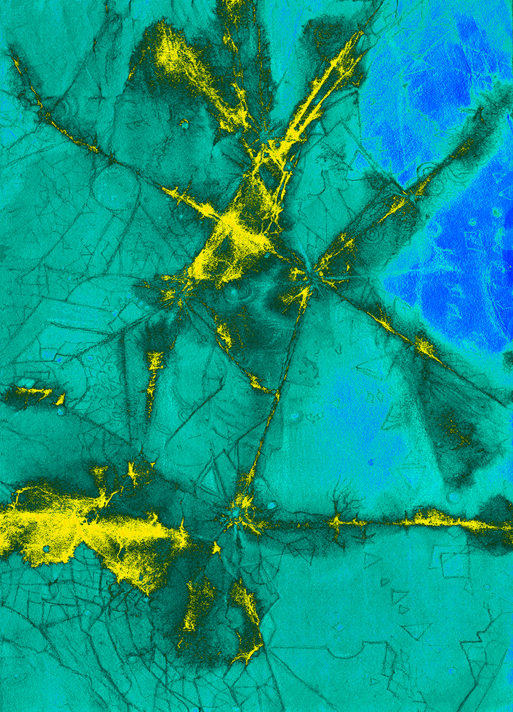 Image of Print "Tangled Past. Print  W" from original Painting/Drawing by Natali Antonovich