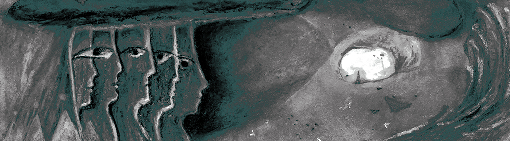 Image of Print "Repeating yourself.  Print J" from original Painting/Drawing by Natali Antonovich