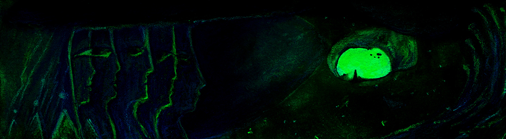 Выява адбітка „Паўтарэнне сябе. Прынт D“ з арыгінальнай карціны/малюнка Наталі Антановіч