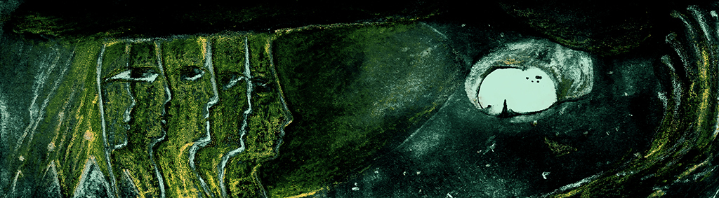 Выява адбітка „Паўтарэнне сябе. Прынт T“ з арыгінальнай карціны/малюнка Наталі Антановіч