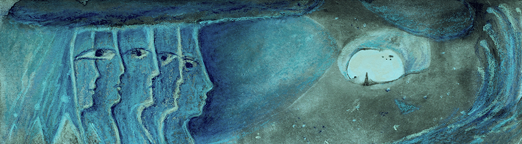 Выява адбітка „Паўтарэнне сябе. Прынт NE“ з арыгінальнай карціны/малюнка Наталі Антановіч