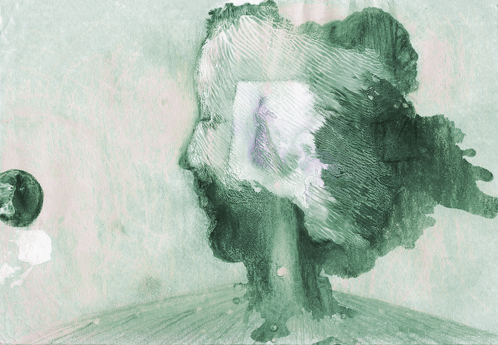 Image of Print "Enamored Oak. Print W" from original Painting/Drawing by Natali Antonovich