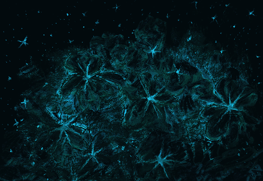 Afbeelding van print "Sterrenboeket. Afdruk J" van origineel schilderij/tekening door Natali Antonovich