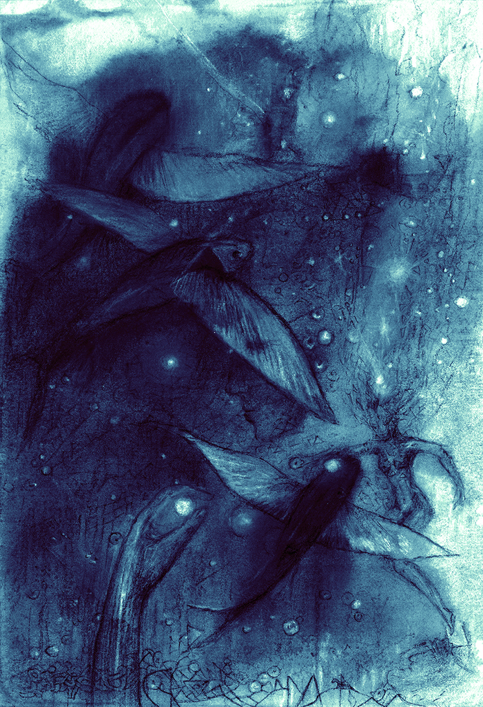 Bild der Drucks „Fisch der Zeit. Drucke  S“ vom Original gemälde/Zeichnung von Natali Antonovich