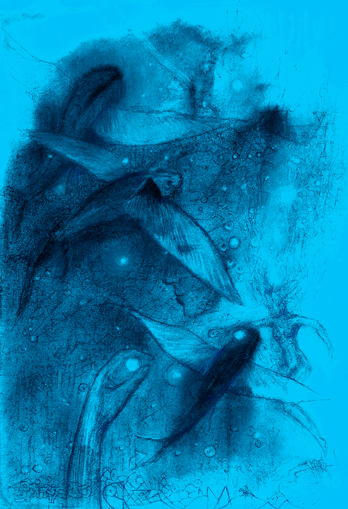 Изображение принта „Рыбы Времени. Принт AC“ с оригинальной картины/рисунка Натальи Антонович