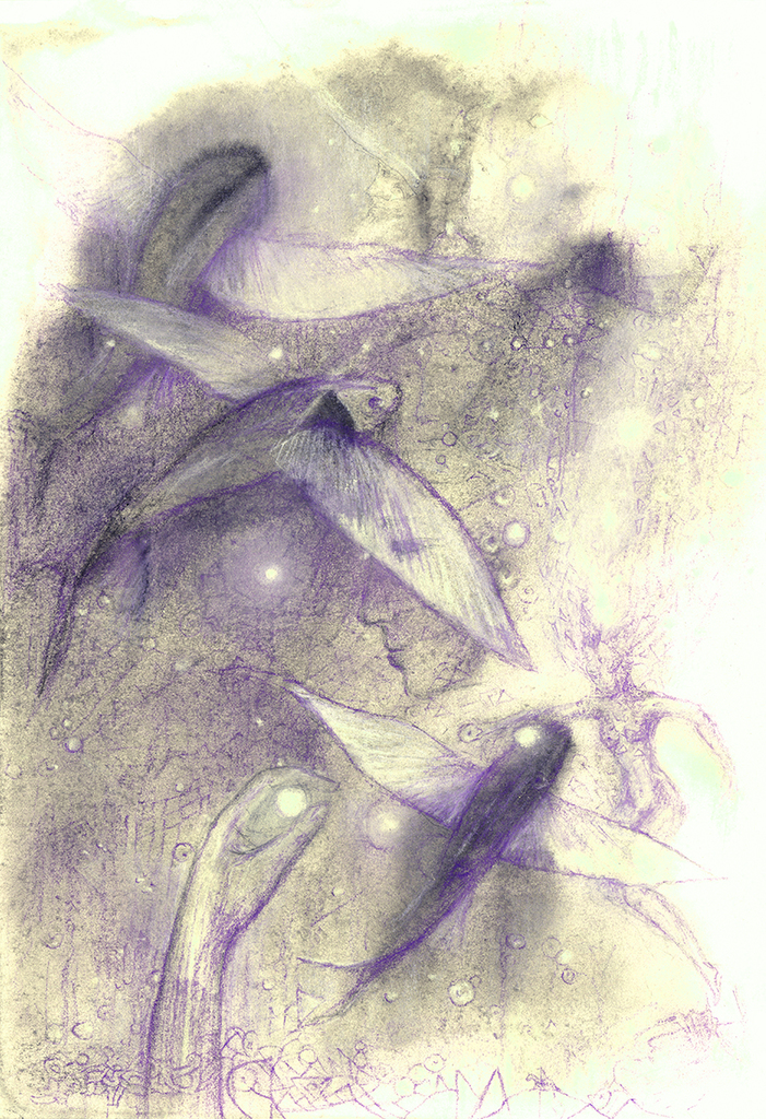 Bild der Drucks „Fisch der Zeit. Drucke  AR“ vom Original gemälde/Zeichnung von Natali Antonovich