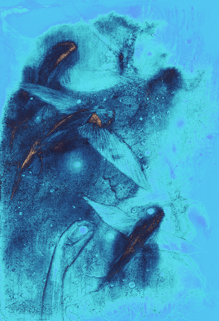 Bild der Drucks „Fisch der Zeit. Drucke  K“ vom Original gemälde/Zeichnung von Natali Antonovich